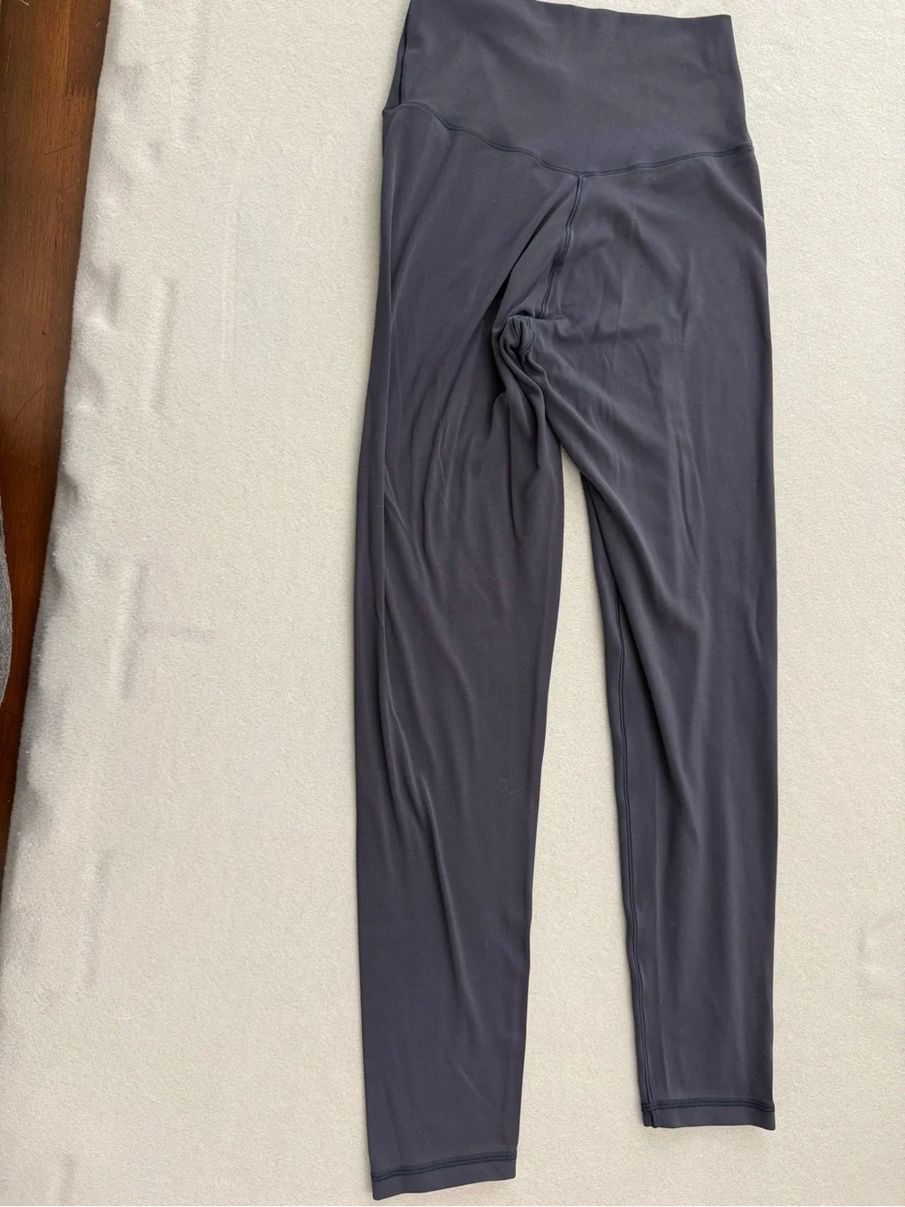 High-Waist Crisscross Ankle Leggings - Navy and Dusty Blue